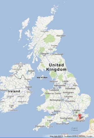 location East Sussex on UK Map