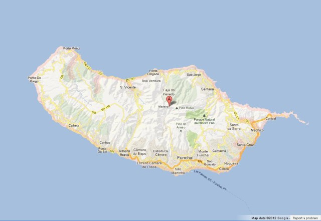Map of Madeira