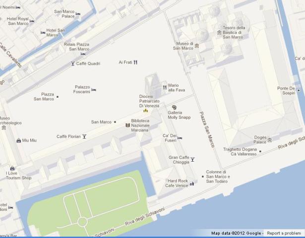 Map of St Mark's Square