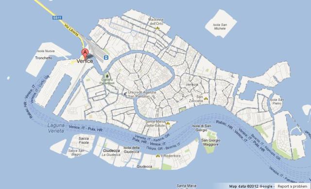Map of Venice Central