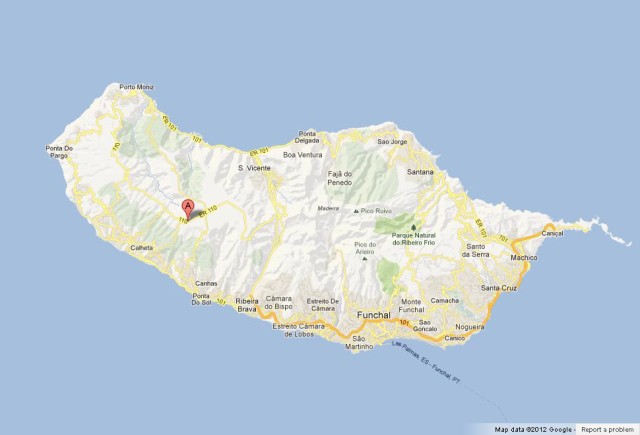 Where is Paul da Serra Madeira Map
