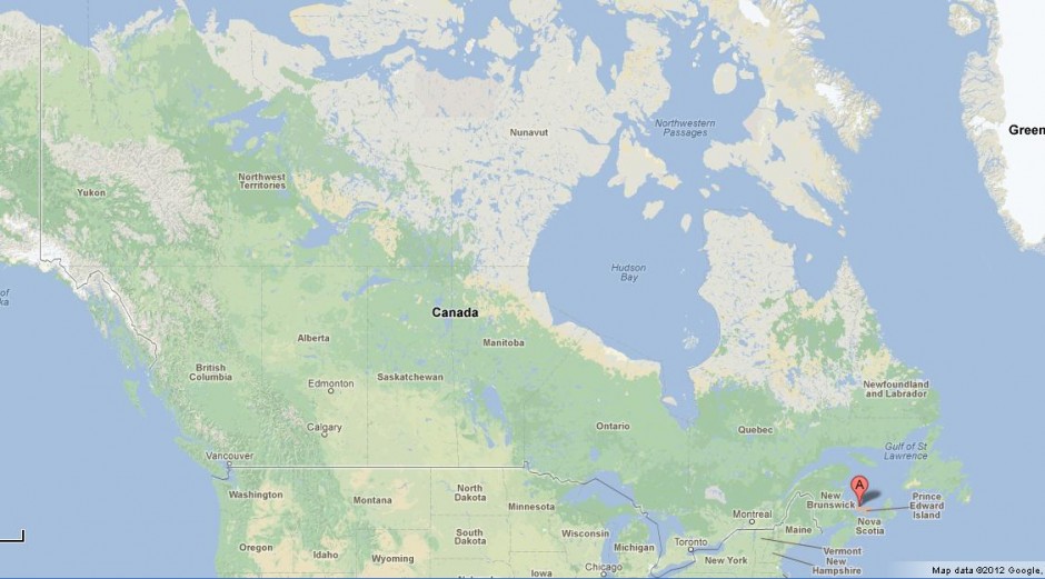Prince Edward Island on Map of Canada
