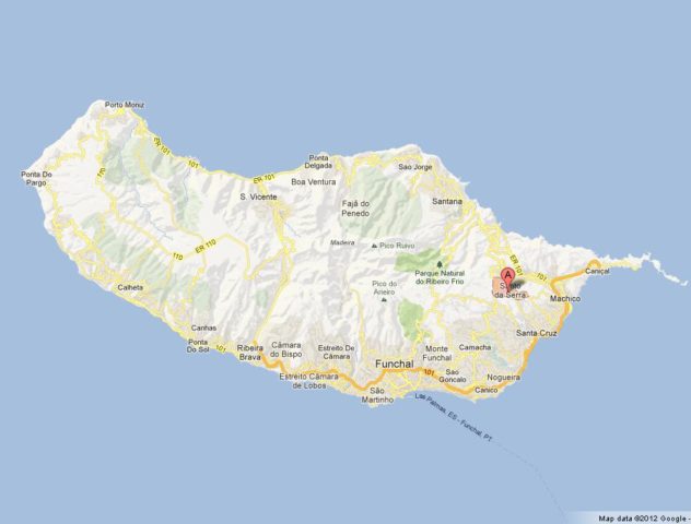 Where is Santo da Serra Madeira Map