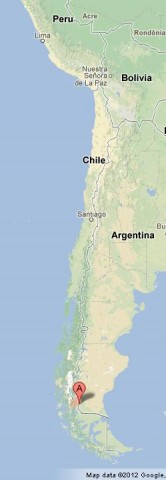 where is Torres del Paine on Map of Chile
