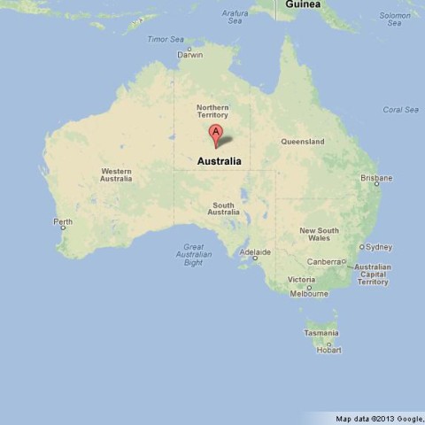 Where is Alice Springs on Australia Map
