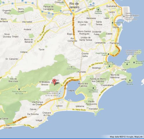 Where is Botanical Garden on Rio Janeiro Map