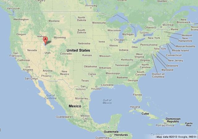 Where is Great Salt Lake on USA Map
