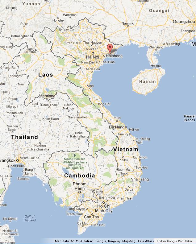 Ha Long Bay On Map Of Vietnam