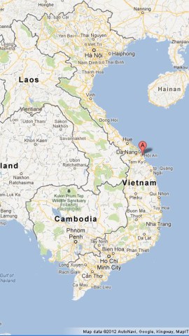 hoi vietnam map where