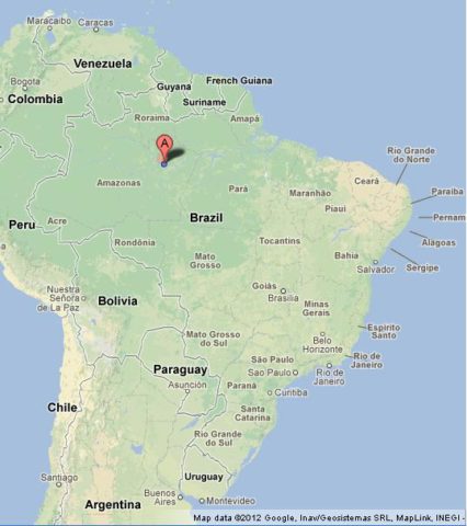 Where is Manaus on Map of Brazil