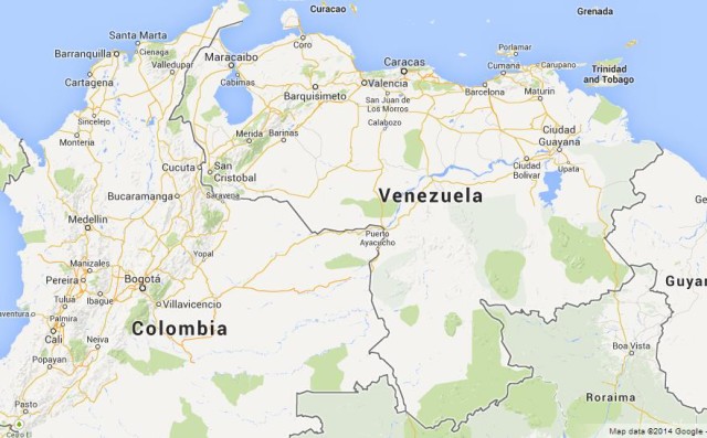 Venezuela map, Mapa Venezuela, Karte Venezuela
