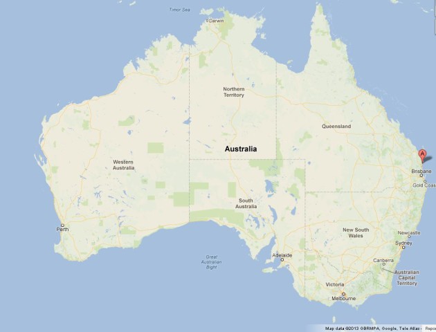 location Noosa on Map of Australia