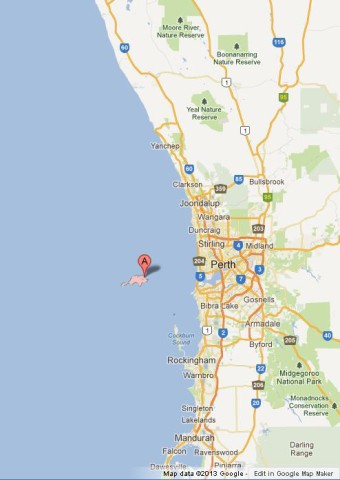 Perth and Rottnest Island Map