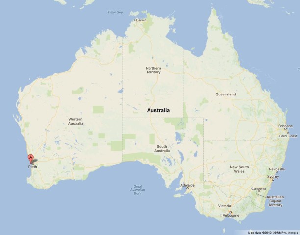 Where is Rottnest Island on Australia Map