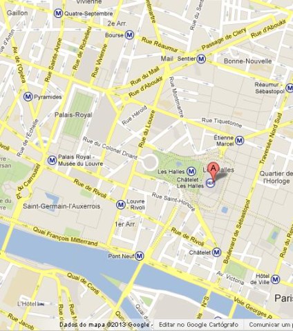 Where is Forum des Halles on Map of Paris