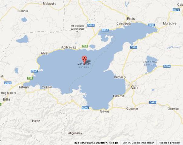Map Lake Van Turkey