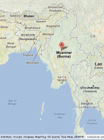 Where is Mandalay on Map of Myanmar