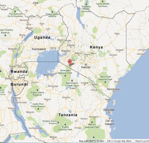 Where is Masai Mara on Map of Kenya