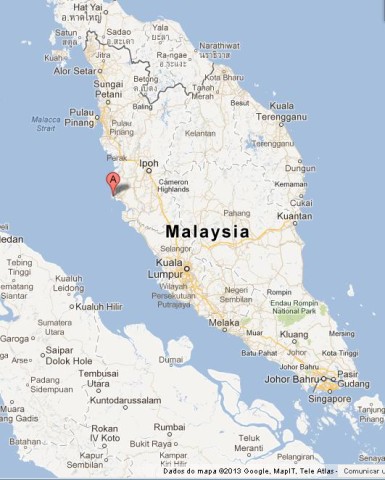 Where is Pangkor Island on Map of Malaysia