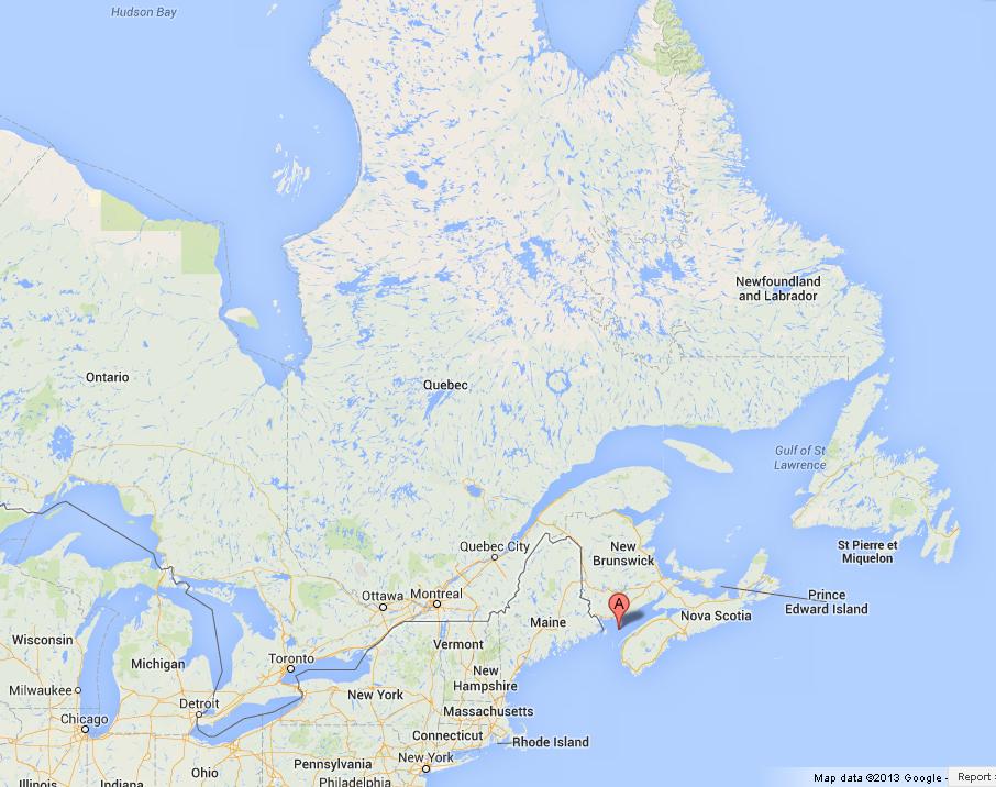 East Coast Map Of Canada - World Map