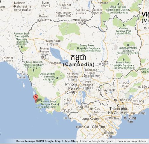 Where is Koh Sdach on Map of Cambodia