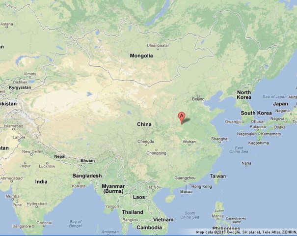 Where is Luoyang on Map of China