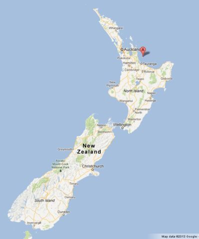 Where is Mayor Island on Map of New Zealand