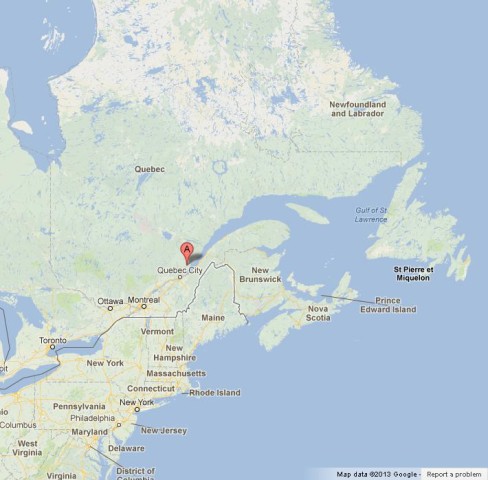 map canada laurentians east mountains where