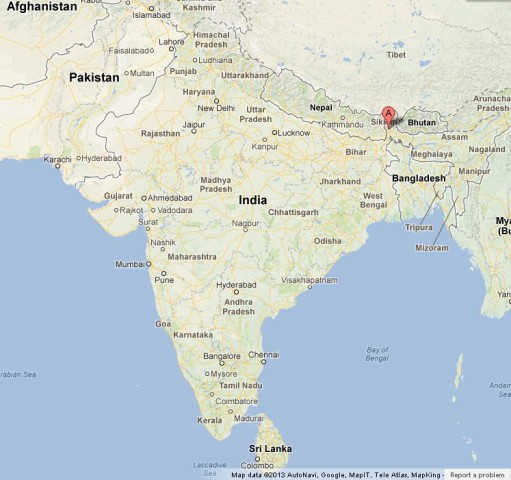 Where is Darjeeling on Map of India