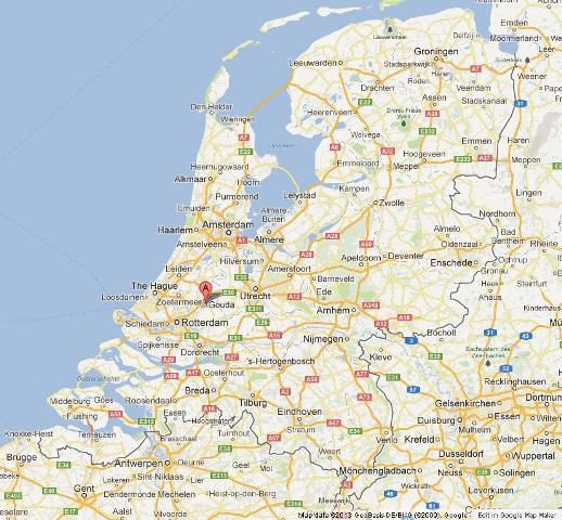 Where is Gouda on Map of Netherlands