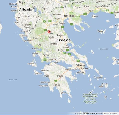 Where is Meteora on Map of Greece