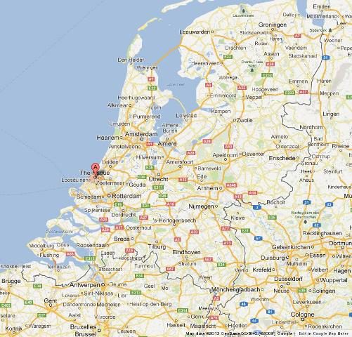 Where is The Hague on Map of Netherlands