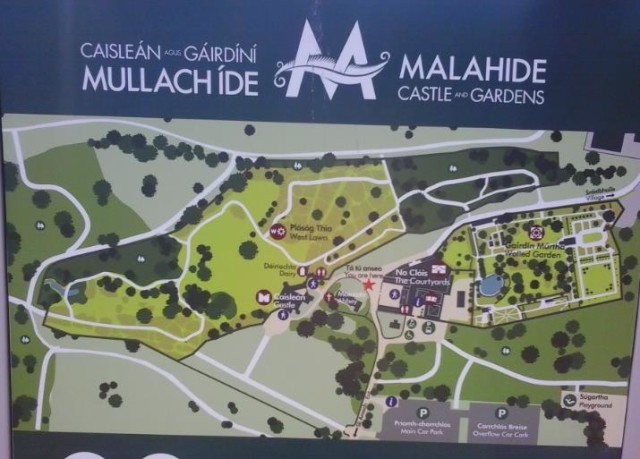 Map of Malahide Castle