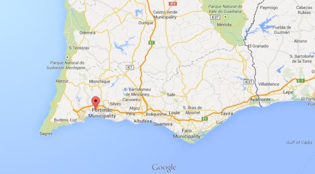 Where is Alvor on map of Algarve