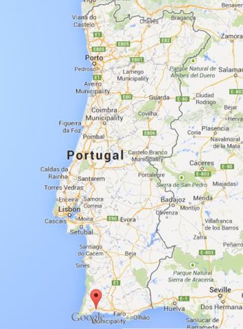 Where is Alvor on map of Portugal