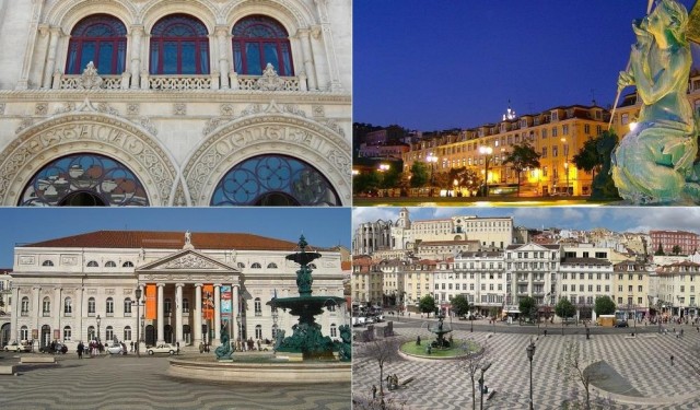 Rossio Lisbon, squares in Lisbon