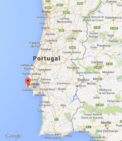 location Cascais map Portugal