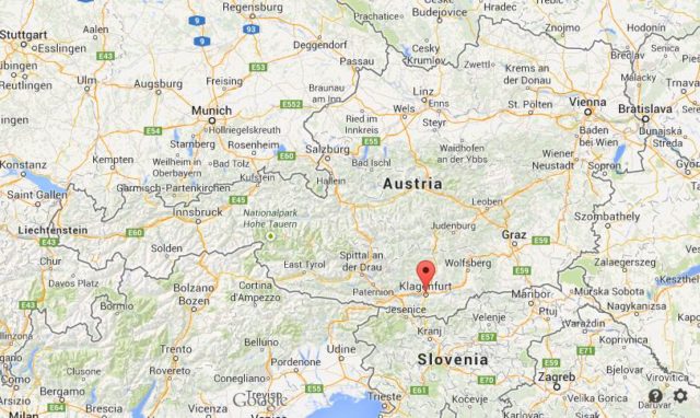 Where is Klagenfurt on map of Austria