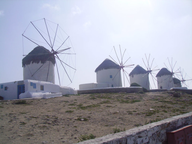 Mykonos famous windmills