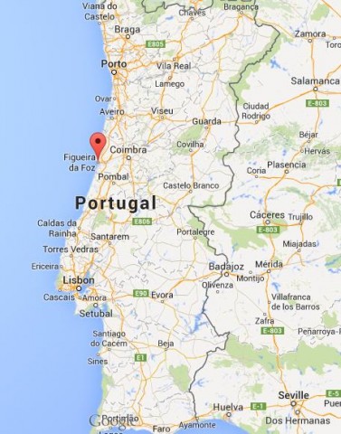 location Figueira da Foz map Portugal