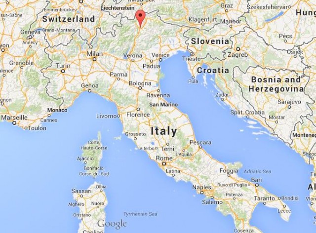 location Bolzano map Italy