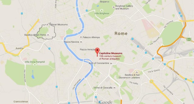 Where is Capitoline Museums on map Rome