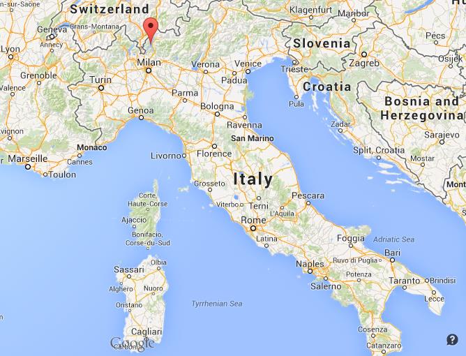 Lake Como On Map Italy