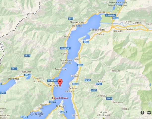 Lake Como North Side map
