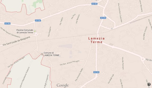Map of Lamezia Terme Italy