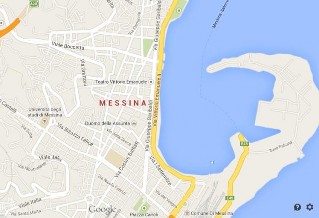 Messina Centre map