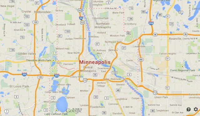 Minneapolis map