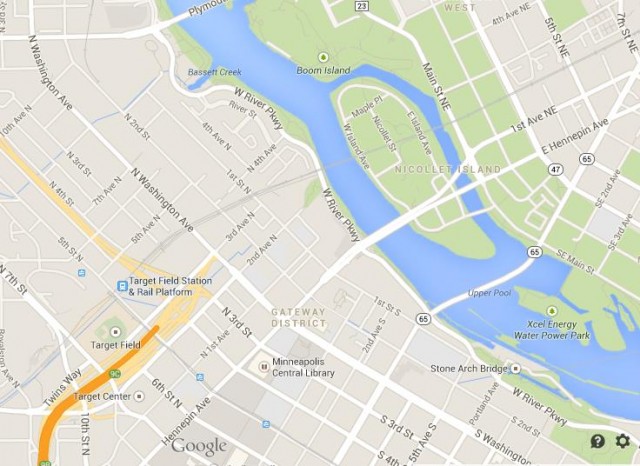Minneapolis Downtown map