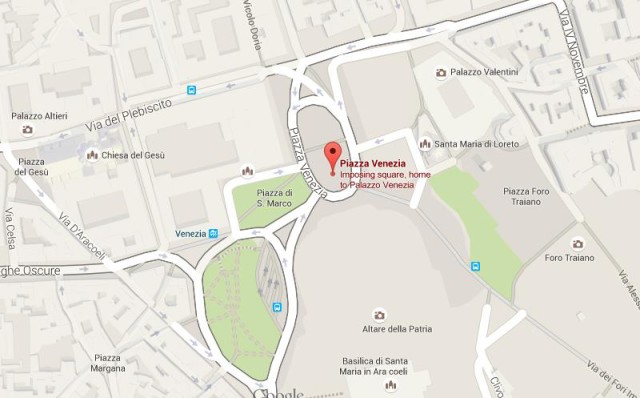 Map of Palazzo Venezia Rome