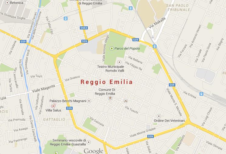 Map Of Reggio Emilia